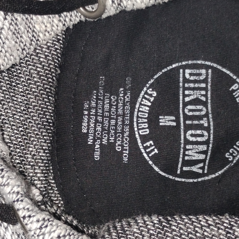 Gray Patterned Alien Hoodie Medium - image 4